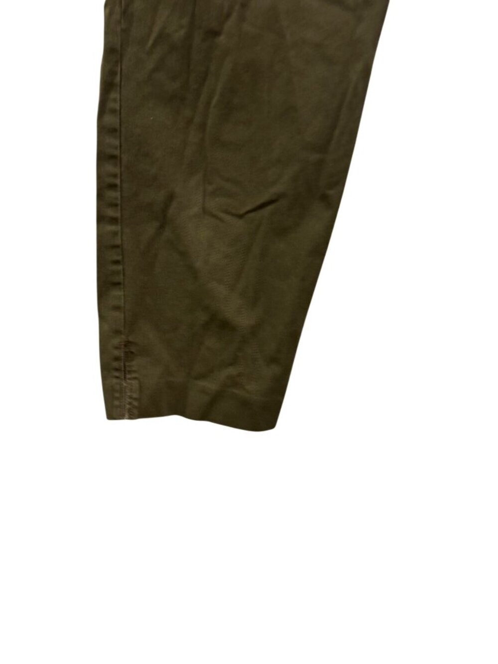 Ann Taylor Loft Womens Stretch Cropped Olive Pants Size 12 - Picture 4 of 7